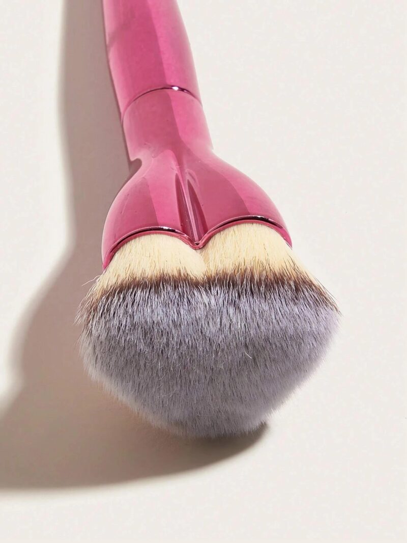 Shein 1 Pc Heart Shaped Foundation Brush Pink - Image 3
