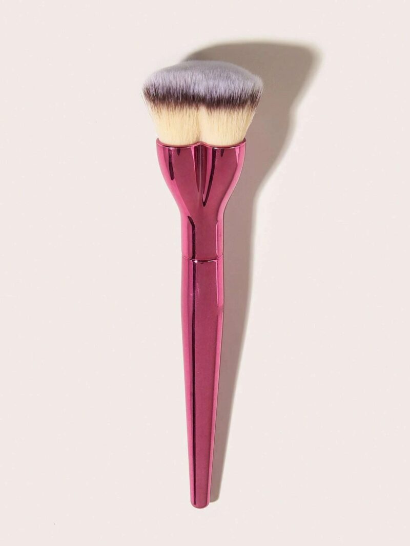 Shein 1 Pc Heart Shaped Foundation Brush Pink