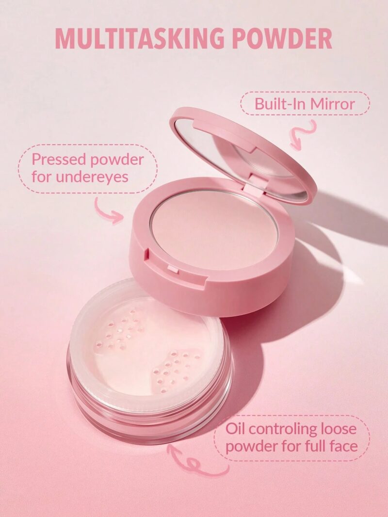 Sheglam Insta-Ready Face & Under Eye Setting Powder Duo - Image 6