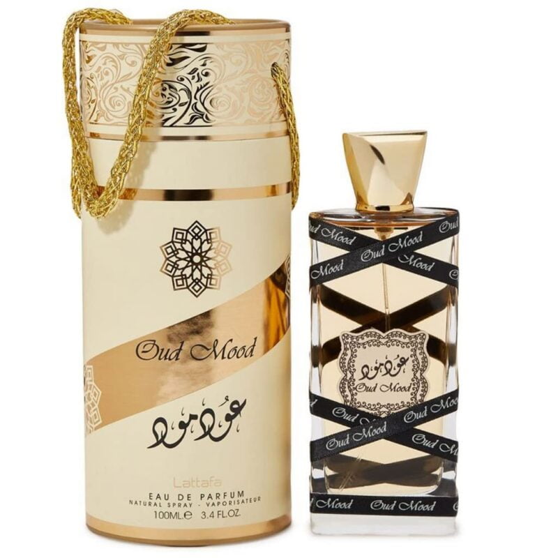 Lattafa Oud Mood For Unisex Eau De Parfum Spray, 3.4 Ounce