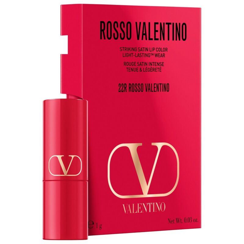 Valentino Rosso Satin Lip In Shade 22R Trial Size 1 GM