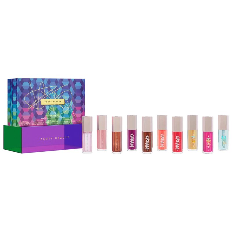 Fenty Beauty The Gloss Bomb Vault Full-Size Universal Lip Luminizer 10-Piece Set