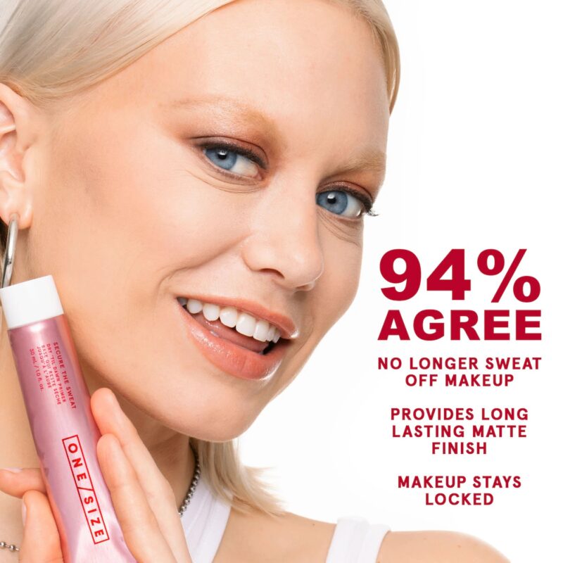 One Size Beauty Secure The Sweat Waterproof Mattifying Primer - Image 3