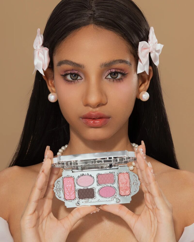 Flower Knows Swan Ballet Six-Color Eyeshadow Palette - Pink Swan - Image 4