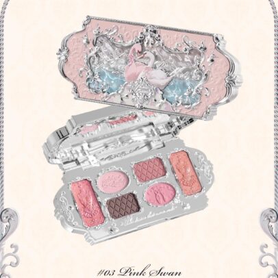 Flower Knows Swan Ballet Six-Color Eyeshadow Palette - Pink Swan