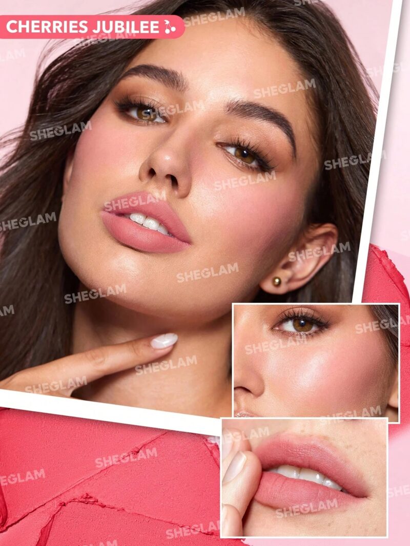 Sheglam Very Cherry Cheek & Lip Cream Stack - Image 4