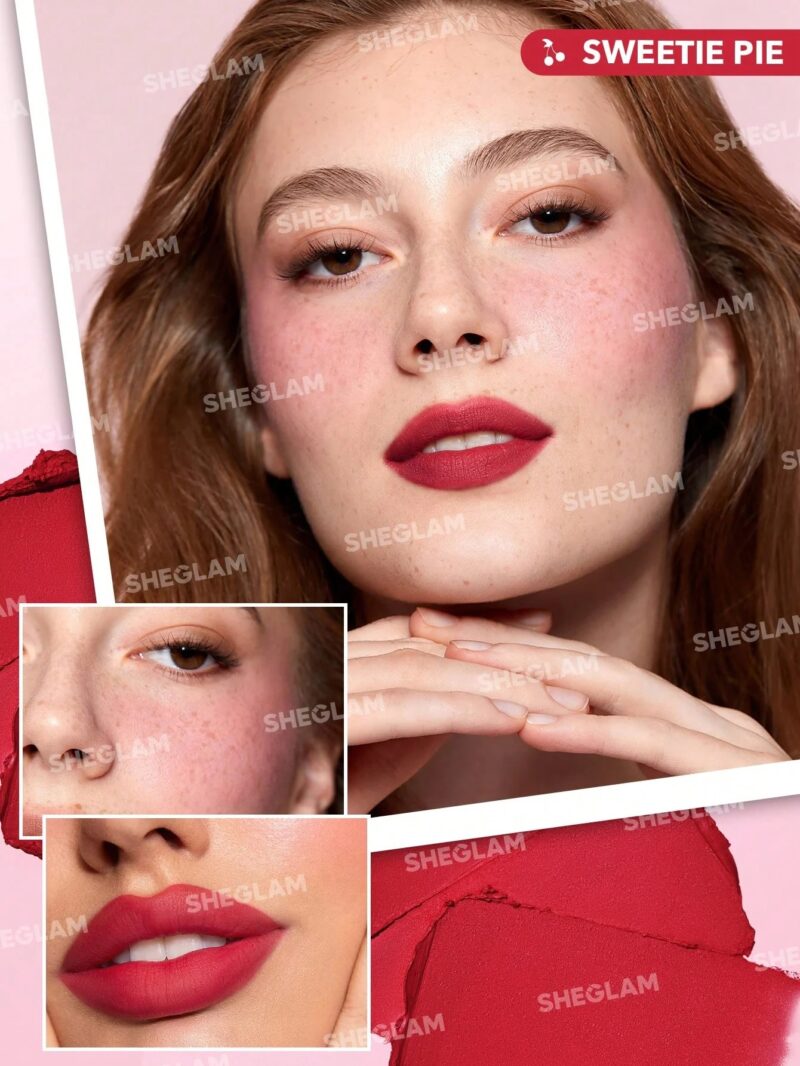 Sheglam Very Cherry Cheek & Lip Cream Stack - Image 5