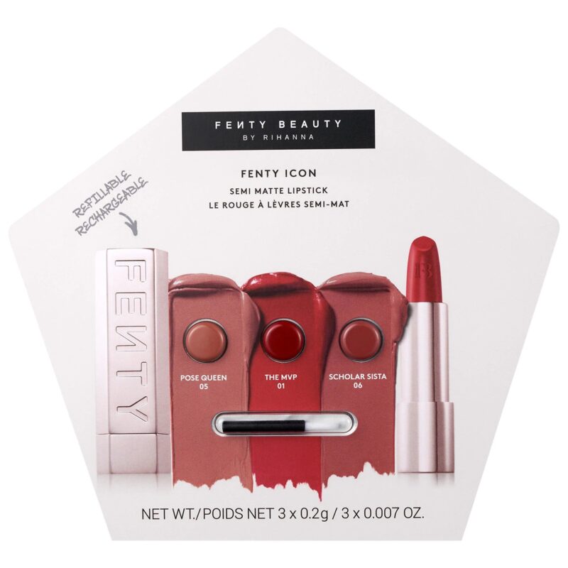 Fenty Beauty Icon Velvet Semi Matte Lipstick Sample Card