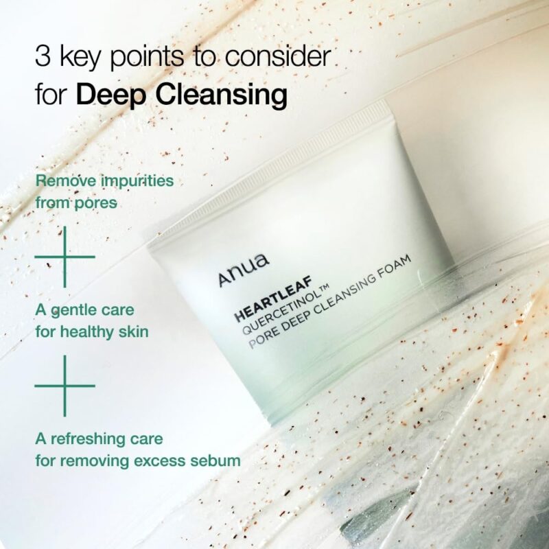 Anua Heartleaf Quercetinol Pore Deep Cleansing Foam - Image 3