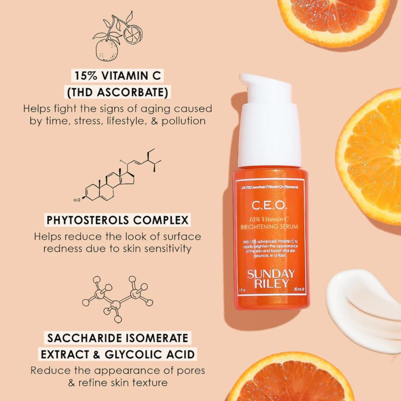 Sunday Riley C.E.O. 15% Vitamin C Brightening Serum Mini 8Ml - Image 3