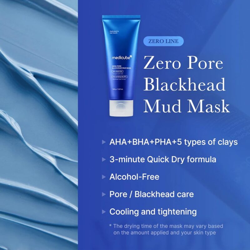 Medicube Zero Pore Blackhead Mud Facial Mask 100 GM - Image 3