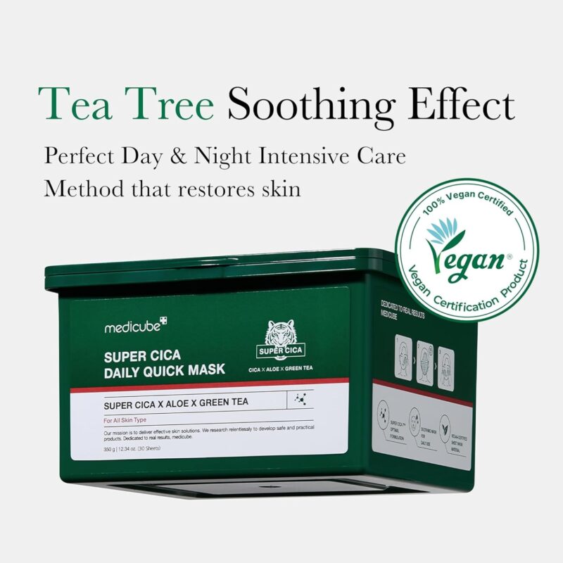 Medicube Super Cica Daily Quick Facial Masks (30 Sheets) - Image 5