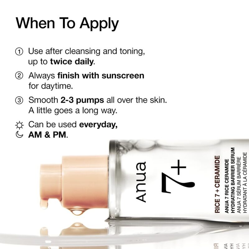 Anua - 7 Rice Ceramide Hydrating Barrier Serum 50 ML - Image 2