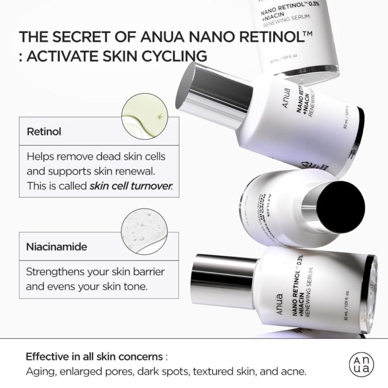Anua - Retinol 0.3% + Niacin Renewing Serum 30 ML - Image 4