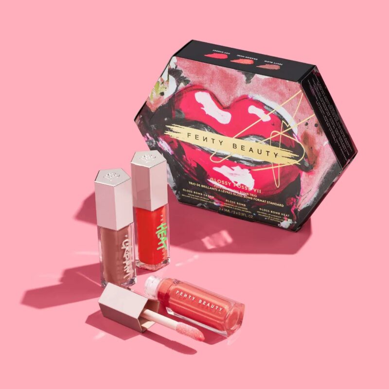 Fenty Beauty Glossy Posse Vii Full-Size Gloss Bomb Trio - Image 2