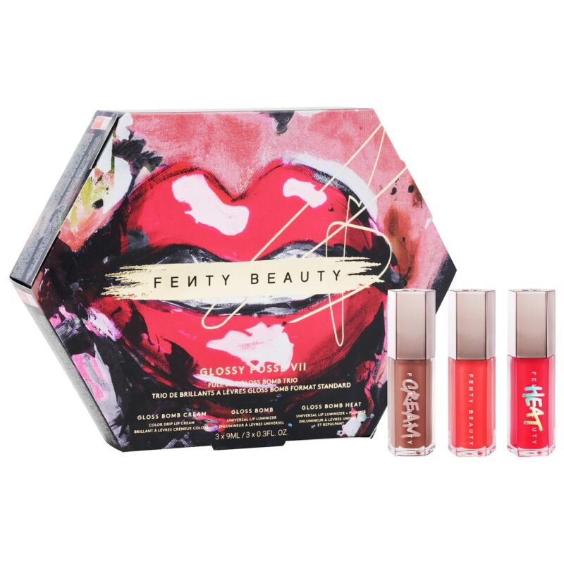 Fenty Beauty Glossy Posse Vii Full-Size Gloss Bomb Trio