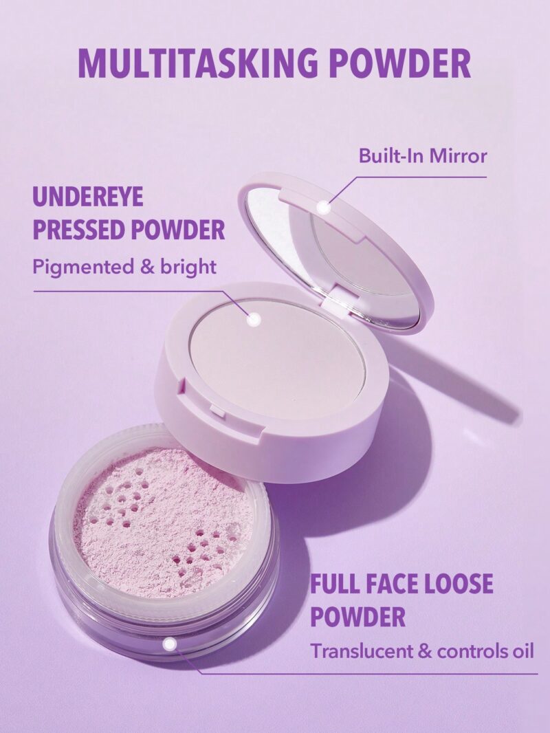 Sheglam Insta-Ready Face & Under Eye Setting Powder Duo - Image 9