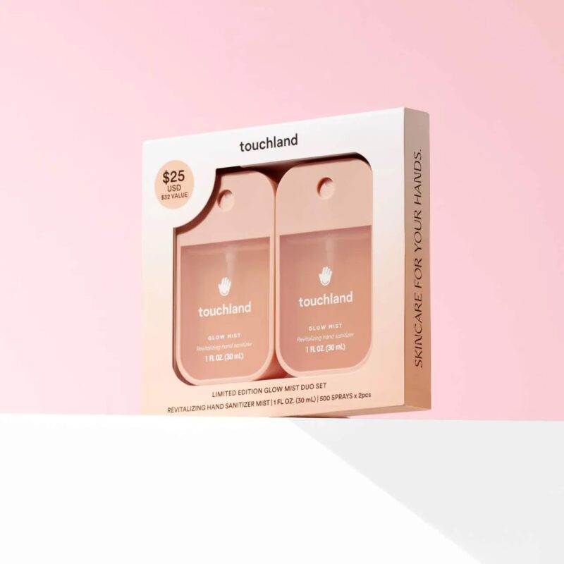 Touchland Limited Edition Glow Mist Revitalizing Hand Sanitizer Duo Value Set - Image 3
