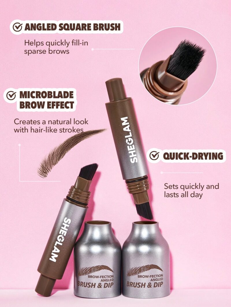 Sheglam Brow-Fection Angled Brush & Dip - Image 7