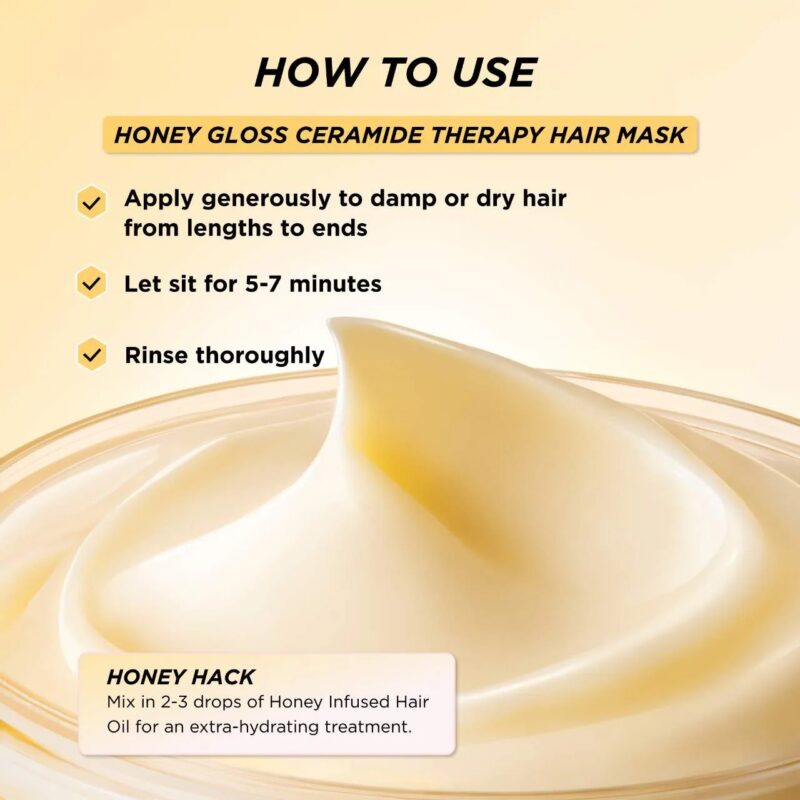 Gisou Honey Gloss Ceramide Therapy Hair Mask 230 ML - Image 5