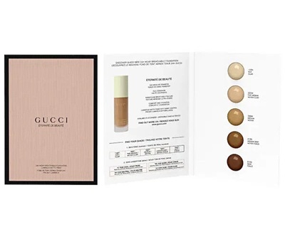 Gucci Foundation Sample Card