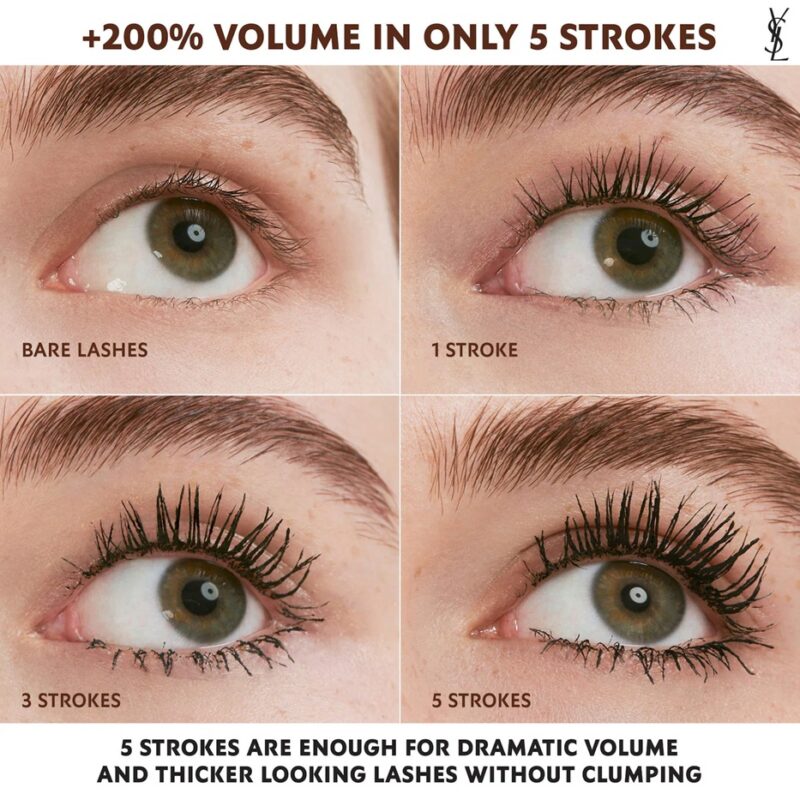 YSL Lash Clash Extreme Volume Mascara Mini 2 ML - Brown - Image 2