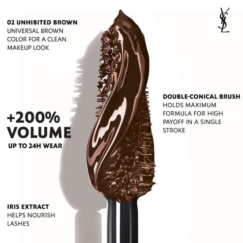 YSL Lash Clash Extreme Volume Mascara Mini 2 ML - Brown - Image 3