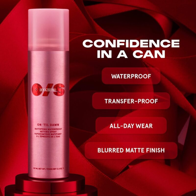 One Size Beauty On 'Til Dawn Mattifying Waterproof Setting Spray Big & Bitty Duo - Image 5